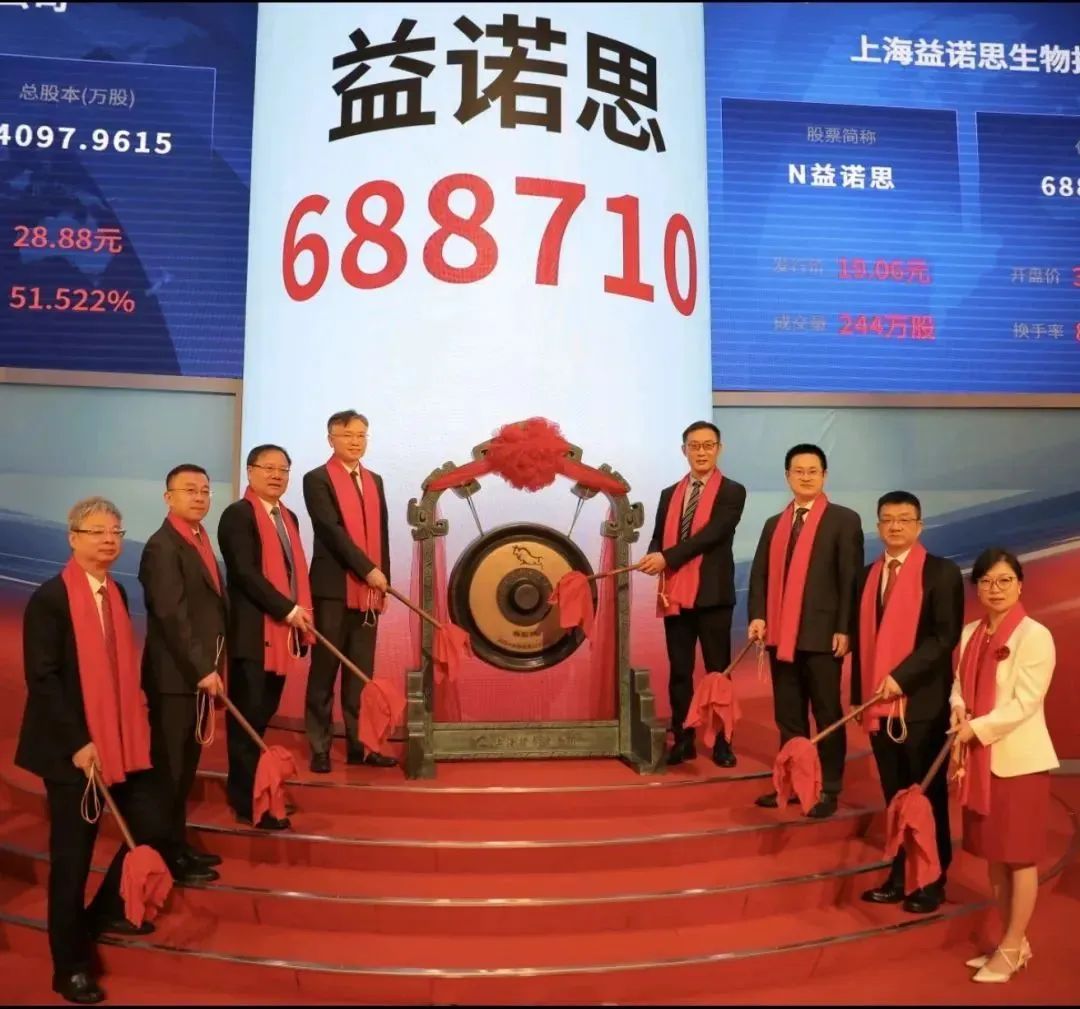 海门中兴智谷入园企业——上海益诺思生物技术股份有限公司，在上海证券交易所科创板成功上市